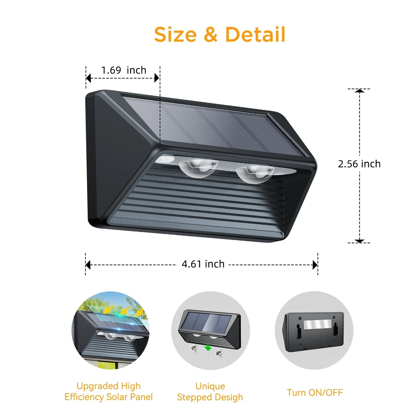 FreeLux™ Solar Fence & Step Lights