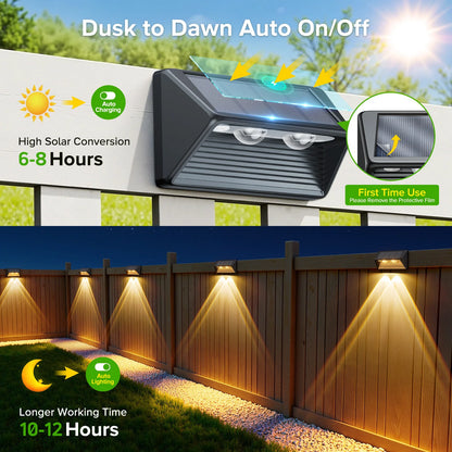 FreeLux™ Solar Fence & Step Lights