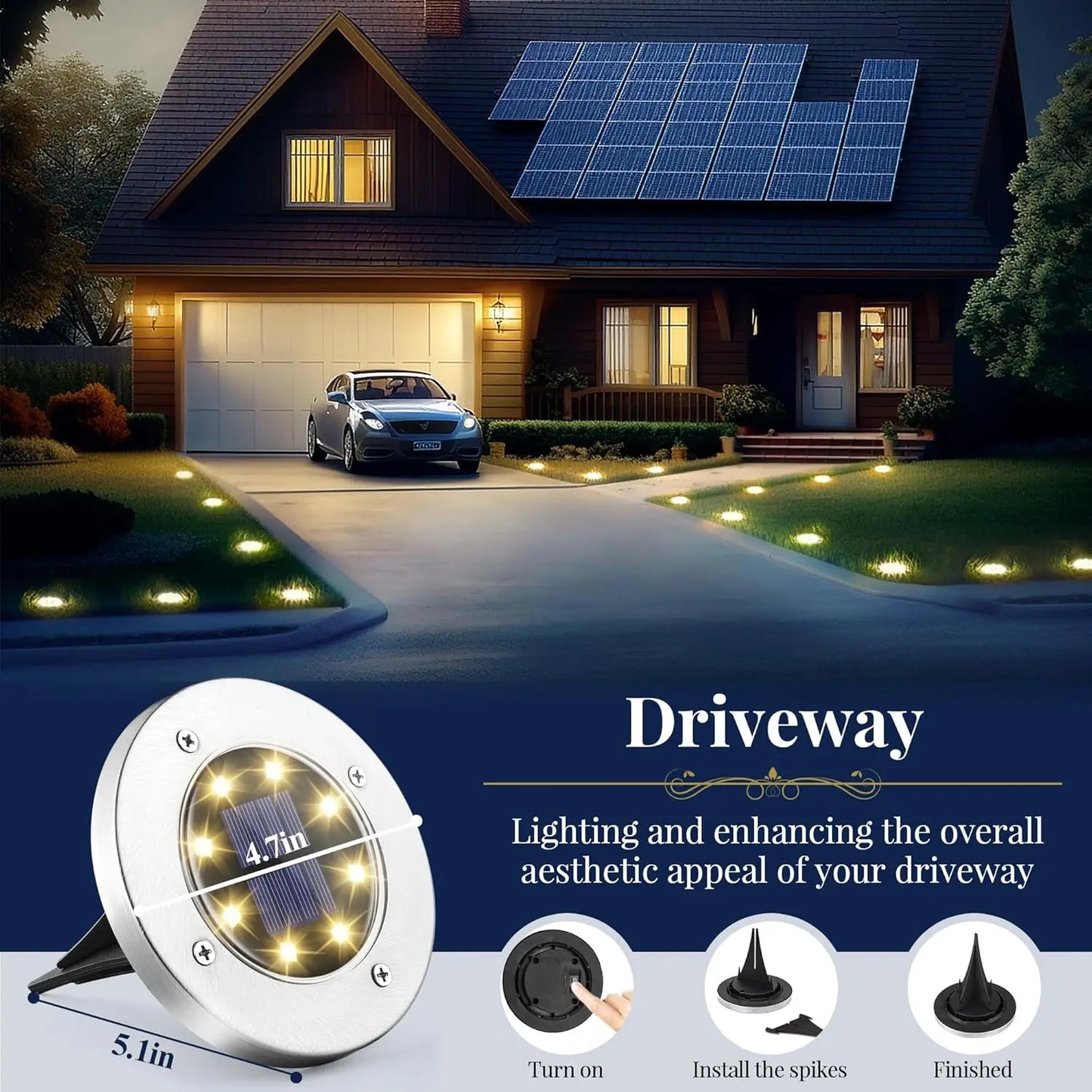 Solar Pathway Lights by FreeLux™