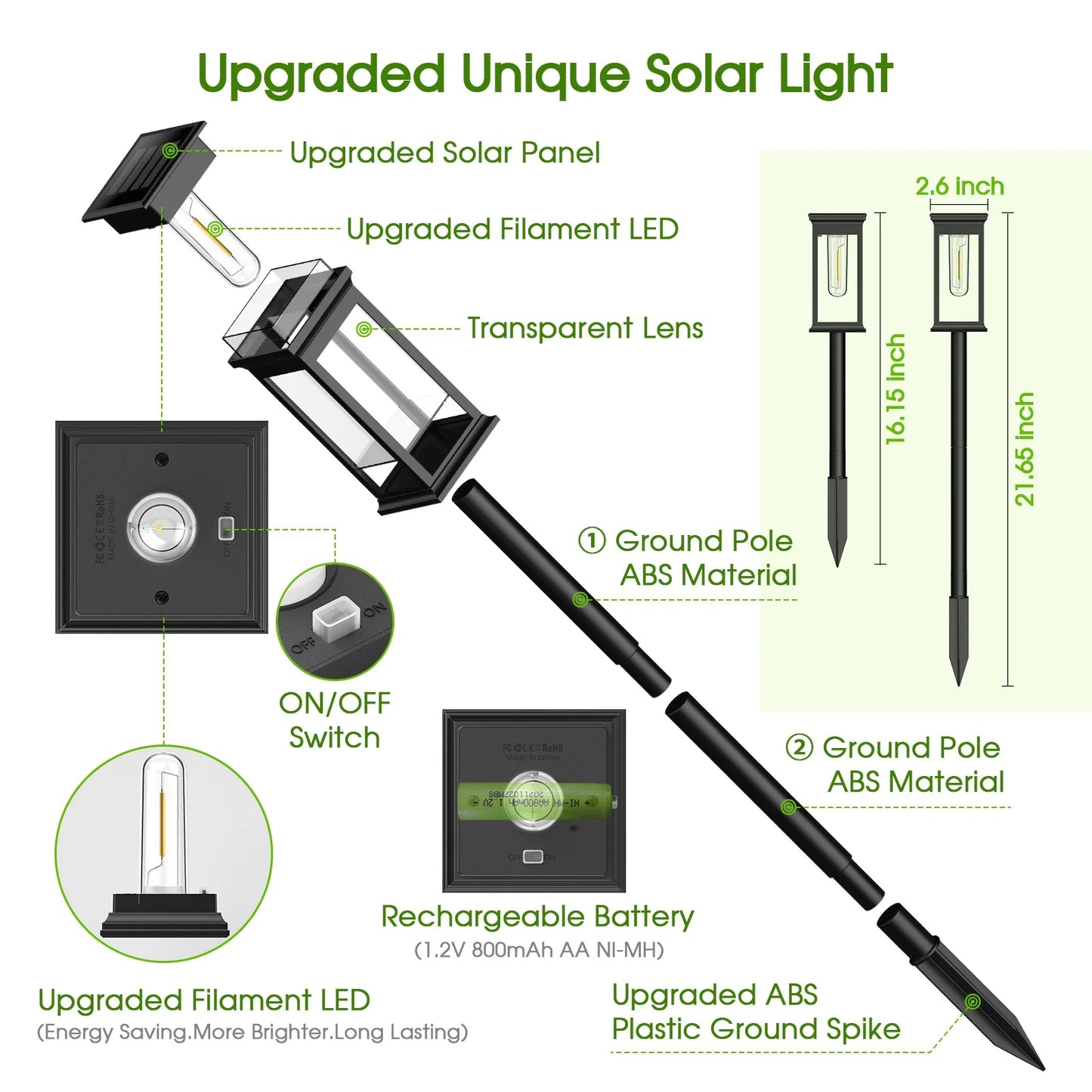 FreeLux™ [Upgraded] Solar Pathway Lights