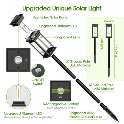 FreeLux™ [Upgraded] Solar Pathway Lights