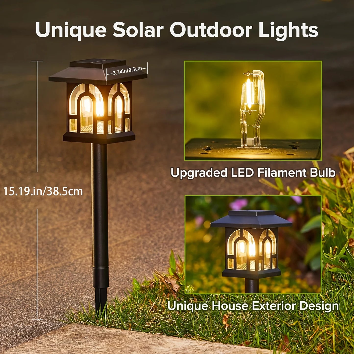 FreeLux™ Retro Solar Pathway Lights